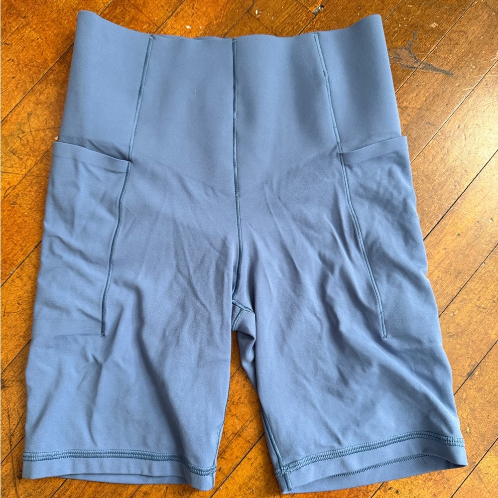Aerie offline  Blue High-Waisted Shorts